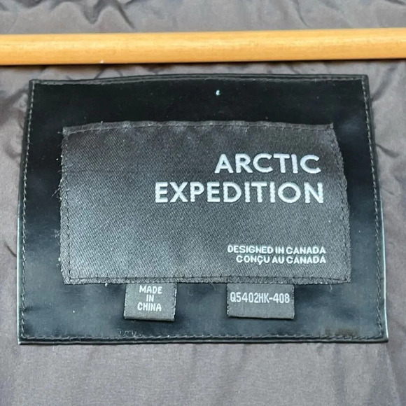 Arctic expedition liquid shine puffer coat with stand collar 2 X - Picture 13 of 16